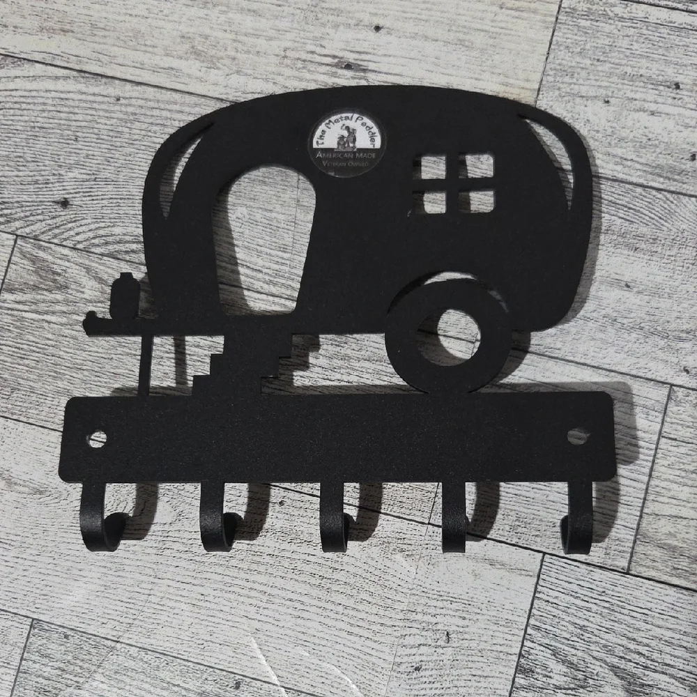 Black Metal Camper Wall Hook